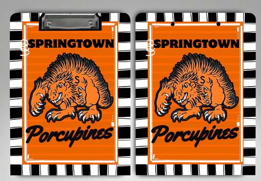Springtown Porcupines Clipboard