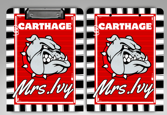 Carthage Bulldogs Clipboard