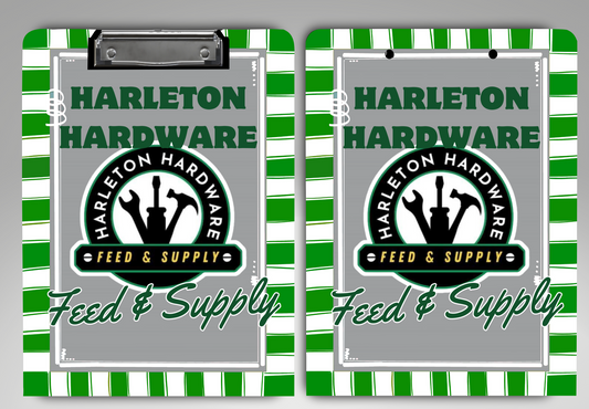Harleton Hardware Feed & Supply Clipboard