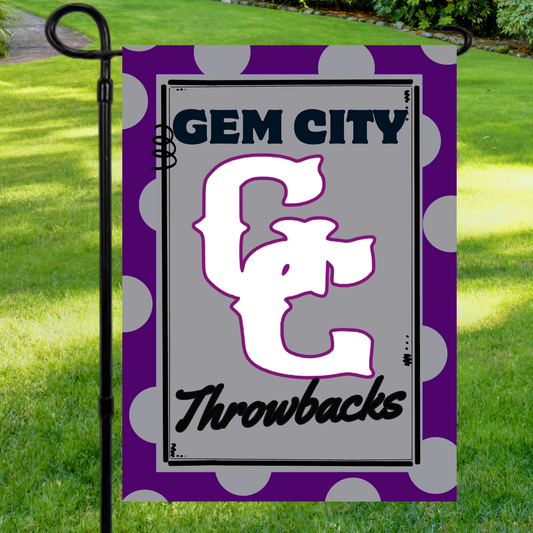 Gem City Throwbacks Garden Flag