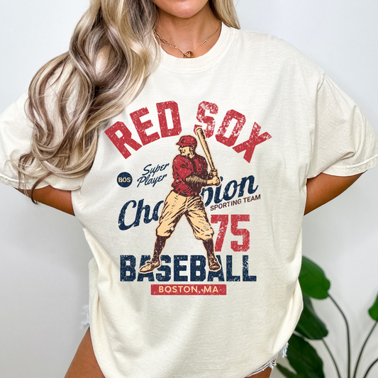 Red Sox Baseball DTF Transfer