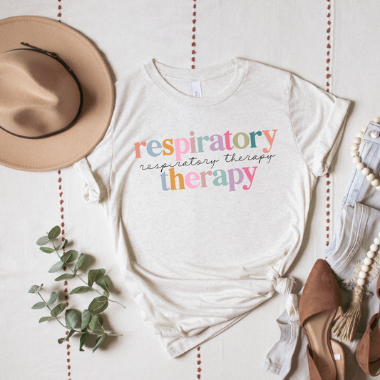 Respiratory Therapy Watercolor Graphic Tee