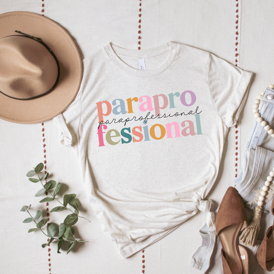 Paraprofessional Watercolor Graphic Tee
