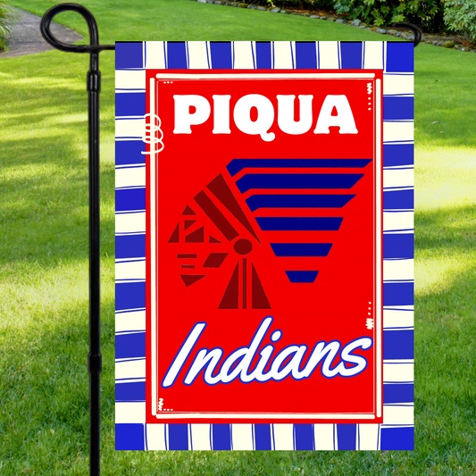 Piqua Indians Garden Flag