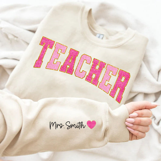 Teacher with name DTF Transfer