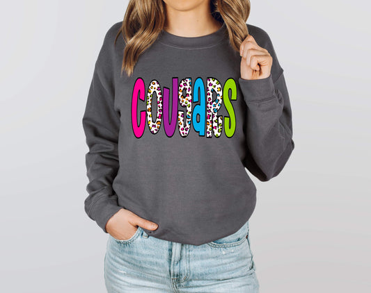 Cougars Rainbow Leopard Graphic Tee