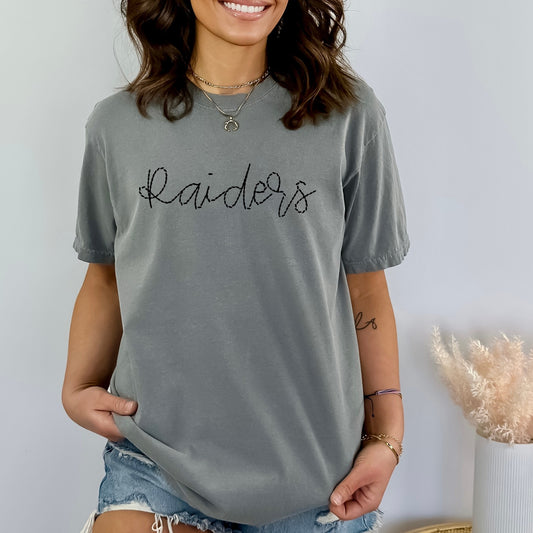 Raiders Faux Handstitched DTF Transfer