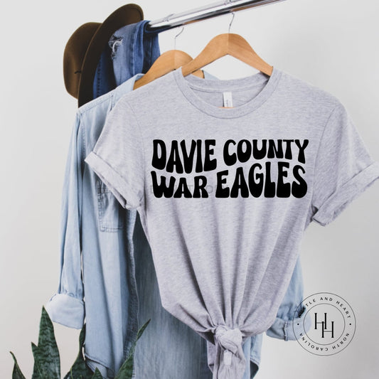 Davie County War Eagles School Graphic Tee Shirt