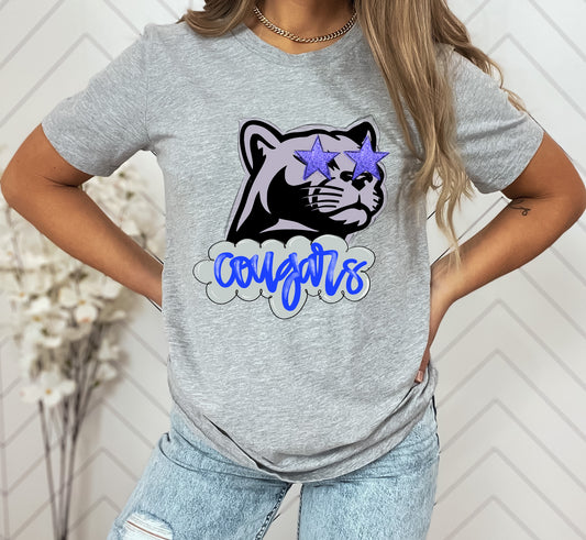 Cougars Preppy Graphic Tee