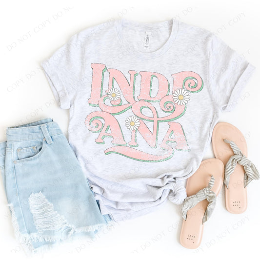 Indiana Floral Graphic Tee