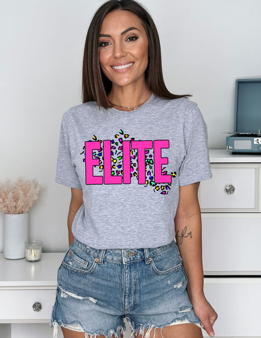 Elite Bright Neon Mascot Graphic Tee - DTG ONLY Tee