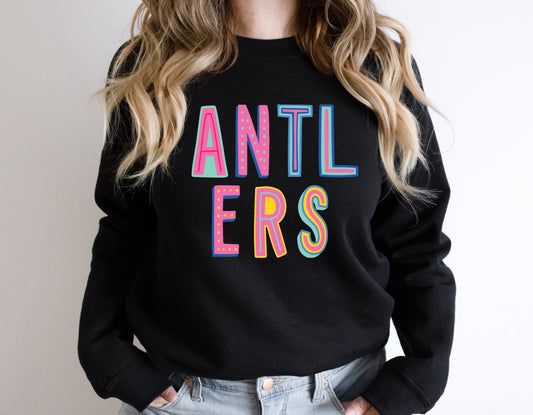 Antlers Colorful Graphic Tee