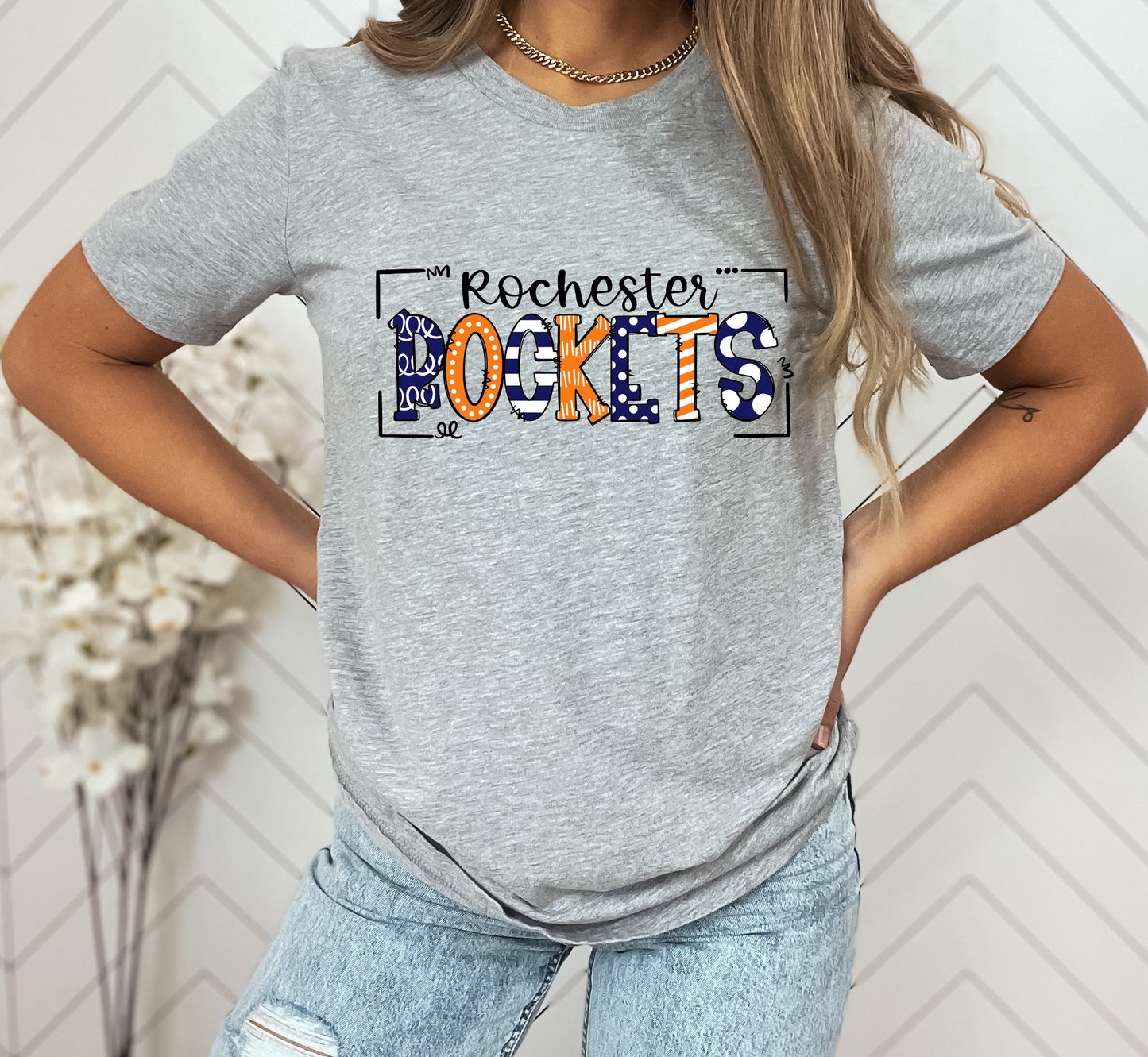 Rochester Rockets Doodle Graphic Tee