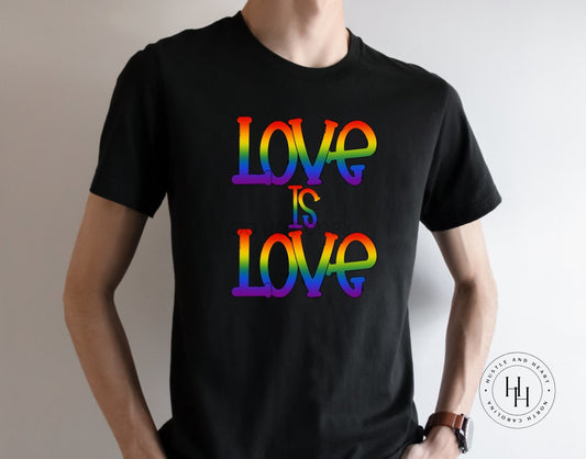 Love Is Ally Pride Graphic Tee Dtg