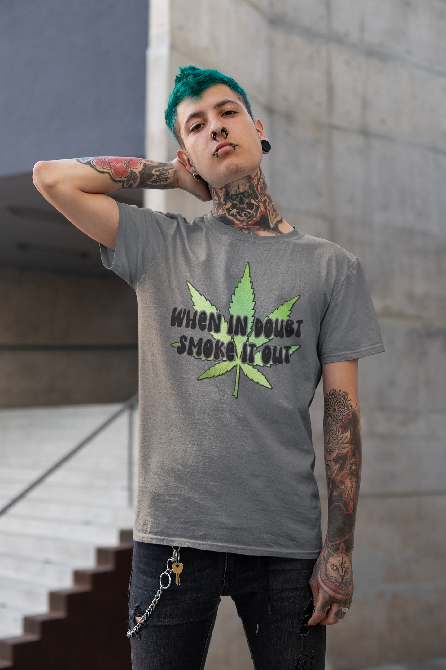 When In Doubt Smoke It Out Graphic Tee