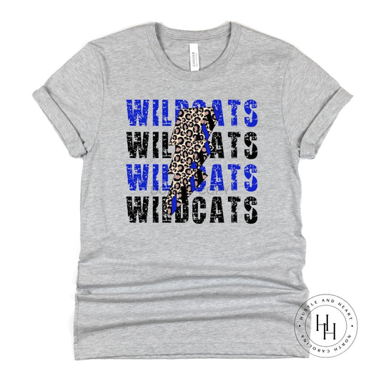 Wildcats Royal Blue Lightning Bolt Graphic Tee